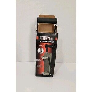 IRONTON Heavy Duty Steel Aluminum Can Crusher Bottle Opener, up to 16OZ Cans